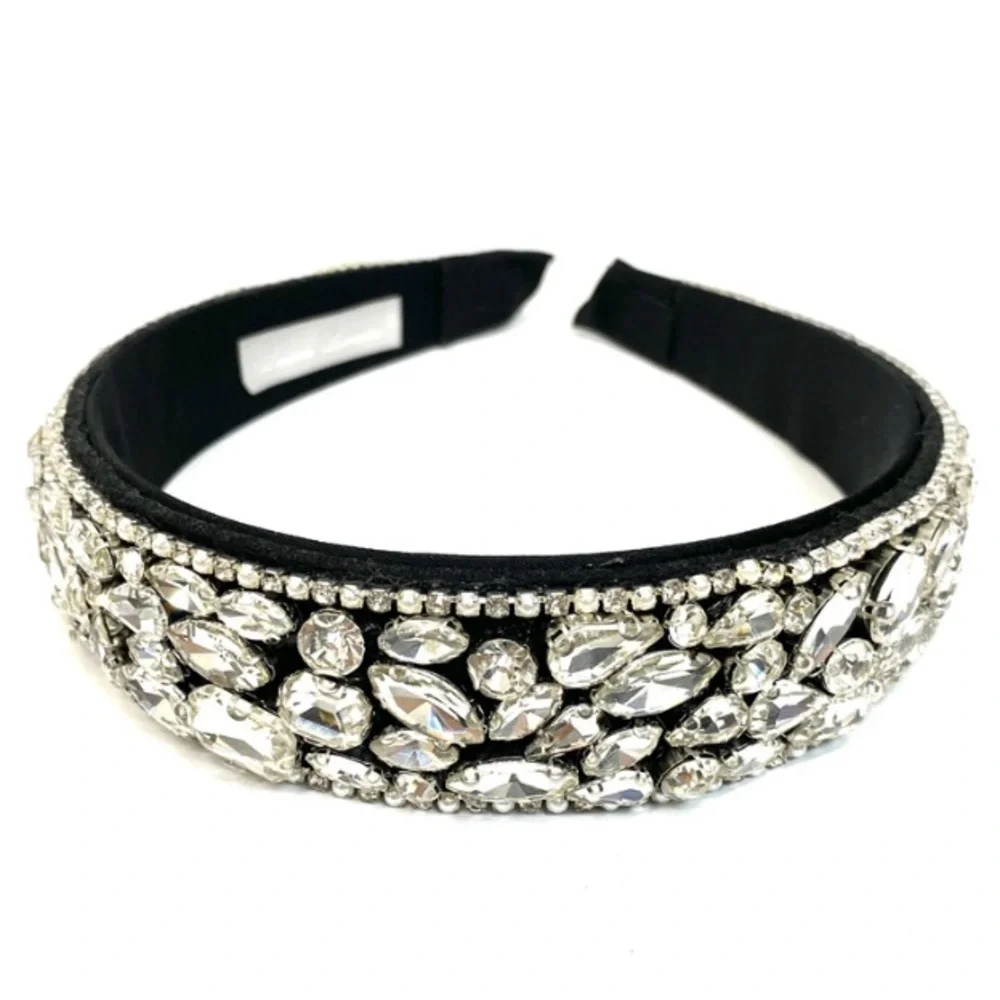 Lauren Lorraine Crystal Embellished Headband Rhinestone Bridal Wedding Glam